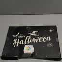 SUNBEAUTY Halloween Decor Indoor, Spider Webs & Bats Wall Stickers, Paper Fans, Reusable Halloween Party Decor