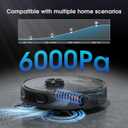 Robot Vacuum and Mop Combo, Self-Emptying Robotic Vacuums Cleaner Smart Mapping, 2-3 Months Hands-Free Base Strong Suction & LiDAR Navigation, 220 Mins Long Runtime for Pet Hair, Hard Floor, Carpet