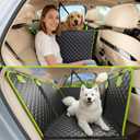 2-in-1 Dog Car Seat Cover for Back Seat, Transform to Passenger Mode - Dog Car Seat, Waterproof, Scratch-resistant, Support to 330lbs, for Outdoor Activities, Travel, to the Vet, for Cars/SUV/Truck, For Cars/ Mid-Size SUV/ Small Truck, 2-in-1 dog hammock style