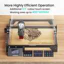 LONGER Laser Engraver Ray5 5W Higher Accuracy DIY Laser Engraving Machine with 3.5" Touch Screen,Offline Usage Laser Cutter,400x400mm,0.08mm Laser Spot, CNC Laser Cutter for Wood Metal Acrylic Glass