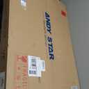 ANDY STAR Matte Black Bathroom Mirror, 22x30'' Scalloped Mirror for Bathroom, Unique Rectangle Bathroom Mirror in Premium Stainless Steel Frame, Deep 1", Ideal for Limited Space