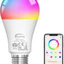 Smart Light Bulbs, 15W Color Changing Light Bulbs Compatible with Alexa Only, A19 Alexa Light Bulbs, Tunable 2700K-6000K E26/E27 Bluetooth LED Lights for Bedroom, Living Room 1Pack