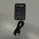 Norifon SLB-0837 LCD USB Charger for Samsung Digimax i5, Digimax L50, L60, L80, i70, L700, L73, NV3, NV5, NV7, NV7 OPS Camera and More