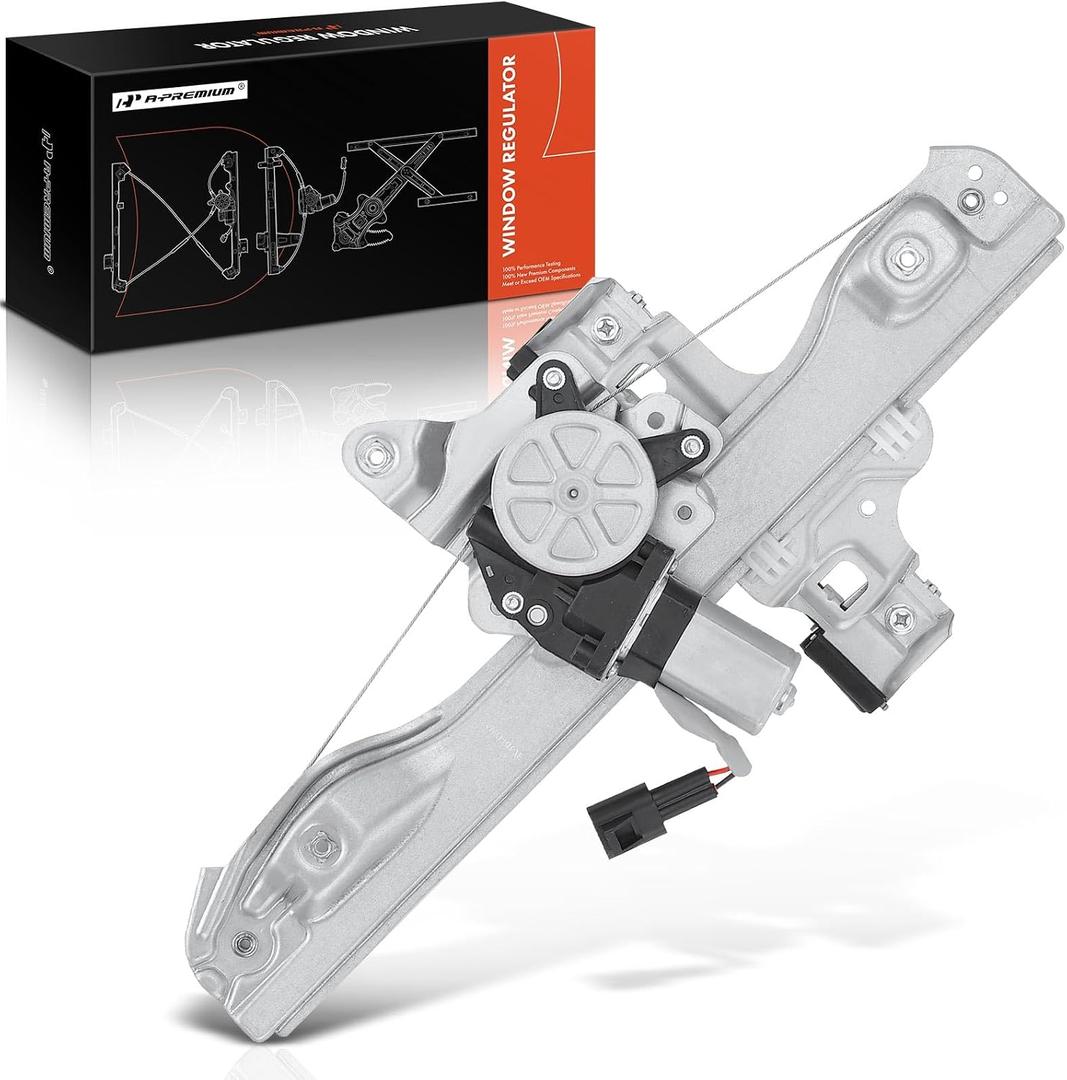 A-Premium Electric Power Window Regulator with Motor Compatible with Chevrolet Sonic 2012-2019 Sedan Hatchback Rear Left Driver Side