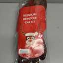 Christmas Reindeer Antlers for Cars with Light, KissDate Car Christmas Decorations with Rudolph Reindeer Red Nose Tail, Xmas Costume for Any Car Accessories Decorations (Multicolor)