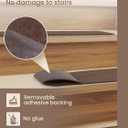 Stair Treads for Wooden Steps Indoor, (15 in Pack, Brown, 30"X8") Peel and Stick Stair Tread,Stair Runners, Non-Slip Carpet Stair-Treads for Kids, Elders & Pets, Machine Washable, Reusable