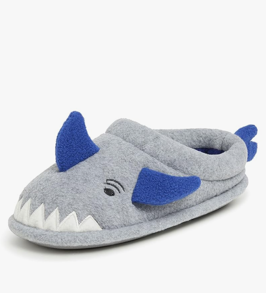 Dearfoams Unisex-Child Kids Toddlers Whimsical Animal Critter Washable Slipper Size US 2-3