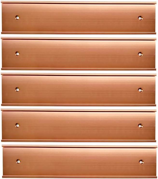 Name Plate Wall Or Door Holder, Office Business Door Sign Holder,-5Pack (Rose Gold, 2  8) Name Plate Wall Or Door Holder, Office Business Door Sign Holder,-5Pack (Rose Gold, 2  8)