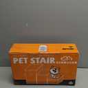 Zerbuger Dog Stairs with Storage 18" H, 3Step Wider Dog Steps for Small/Medium/Large Old Dogs Cats, Folding Sturdy Pet Stairs Climbing Bed or Couch, Ramp for Car Up to 200 lbs (Beige, No Condo)