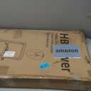 HBTower 5 Step Ladder, Folding Step Stool, Portable Sturdy Steel for Adults with Wide Pedals Home Outdoor Kitchen, Black