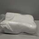 Knee Pillow for Side Sleepers, Memory Foam LegPillow Between Knees, Relieves Back, Hip & Knee PainWhile Aligning Spine, Adjustable Strap, 14 Inch (White)