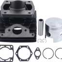 vks 14532-G1 Top End Rebuild Kit Cylinder & Piston Fits for EZGO 2 Cycle Gas Golf Cart 1976 1977 1978 1979 1980 1981 1982 1983 1984 1985 1986 1987 1988