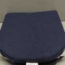 Battilo Chair Cushions for Dining Chairs with Ties, Indoor/Outdoor Kitchen Chair Pad with Non-Slip Backing, Dining Seat Cushion with Machine Washable Removable Cover, 16"x16"x2", Set of 2, Navy