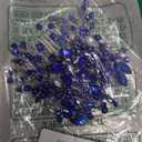 Aimimier Bridal Royal Blue Crystal Hair Comb Sapphire Hair Piece Prom Party Festival Wedding Hair Accessories for Women and Girls