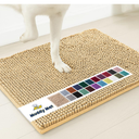 Muddy Mat® Shown on TV – Super Absorbent Microfiber Dog Door Mat for Muddy Paws, Non-Slip Washable Pet Rug, Quick Dry Chenille Entryway Carpet, Machine Washable Indoor Outdoor mat, Beige 30"x19"