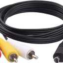 Replacement Sony AV Cable for Handycam, VMC-15FS VMC-30FS 10Pin Audio Video Cable Cord Wire for Sony Handycam Camcorder Camera DCR-SR90/ DPP-EX50/ HDR-CX7/ HDR-FX7 and More Models (1.2m)