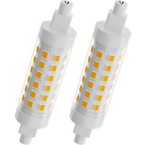 TAIYALOO R7S LED Bulb 78mm 100W T3 Halogen Bulb Equivalent Dimmable J Type Linear Double Ended Floodlight Bulbs for Work, Security, Landscape Lights, Floor Lamps, 120V 9W Warm White 3000K, Pack of 2