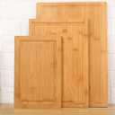 Hiware 3Piece Extra Large Bamboo Cutting Boards Set for Kitchen, Heavy Duty Cutting Board with Juice Groove, Bamboo Chopping Board Set for Meat, Vegetables  Pre Oiled