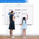 White Board Dry Erase 60 x 36maxtek Large Magnetic Whiteboard 5' X 3' Dry Erase Board Foldable with Long Marker Tray for Wall-Mounted Aluminum Memo Board Supplies for Class Office & Home