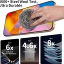 UNBREAK Recyclable for iPhone 16 Pro Max Screen Protector [Eco-Friendly][Military Grade] Flexible Tempered Glass Film 16 ProMax Dust-Free,Full Edge Coverage, 6.9" 2 Pack