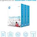 HP Papers | Printer Paper | 8.5 x 11 Paper | Copy &Print 20 lb | Case - 1,500 Sheets | 92 Bright | FSC Certified | 200090C