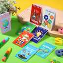 Teling 24 Pcs Science Party Favors Science Notebooks Bulk Mini Scientist Notepad Small Spiral Pocket Notebook for Student Back to School Gifts Lab Week Chemistry Class Reward Birthday Gift Bag Filler
