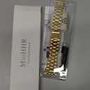 MioHHR Solid Stainless Steel Band Compatible with Apple Watch 46mm (Series 11 10), Metal Strap with Soft TPU Case for iWatch Series 11/10 46mm Women and Men, Gold