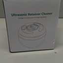 Dental Ultrasonic Retainer Cleaner Machine - 45kHz Dental Cleaning Pod with 4 Modes, Digital Timer & 200ML Capacity for Denture, Mouth Guard, Aligner, Night Guard, Braces, Toothbrush Head & Jewelry (Black)