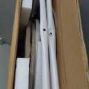 VASAGLE LILEA Collection - Side Table with Charging Station, Round End Table with Fabric Basket, LED Nightstand with USB Ports, Modern, for Living Room, Matte White and Camel Brown ULET227W01