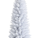 Knitgrip 6ft Pre lit White Christmas Ribbons Holiday Party Decorations