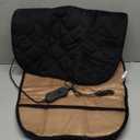 Universal Car Seat Cushion - Comfortable Full Back & Seat Cover for Cars, Trucks, SUVs, Vans (Black, 1 Pack)