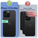 DuckSky for iPhone 12 Pro Max 6.7" Genuine Leather Wallet caseRFID Blocking4 Credit Card HolderReal LeatherFlip Folio Book Phone case Protective Cover Women Men for apple 12ProMax case Red