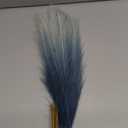 Acfruits 20Pcs Navy Blue Gradient and White Faux Pampas Grass Decor, 21.7"" Pompas Grass Flower Arrangement and Vase Filler for Boho Home Wedding Decoration, Black