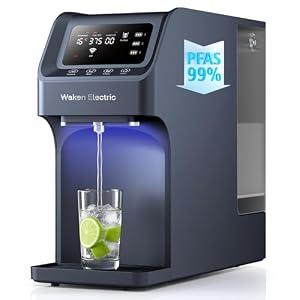 Reverse Osmosis Water Filter Countertop, UV Water Filtration System, 8-Stage RO Filtration Real Time TDS Display, BPA Free, PFAS, Lead & TDS Reduction (Sapphire Blue)