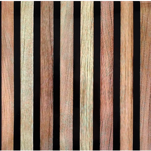 30 Pcs Faux Wood Slat Peel and Stick Wallpaper Tiles, 11.8"x11.8" Ultralight PVC Self-Adhesive Wallpaper Decals Wall Decor for Bedroom, Bathroom, Kitchen Backsplash, Farmhouse Interior