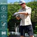 KastKing Rekon Men's Fishing Cargo Shorts, Quick Dry Casual Hiking Shorts for Men, Travel Golf Camping Tactical (Black)