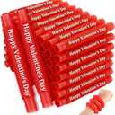Skylety 60 Pack Valentines Day Gifts for Kids, Valentines Red Pop Tubes Sensory Fidget Toys for Preschool School Classroom Exchange Valentine's Day Party Favors Goodie Bags Boys Girls