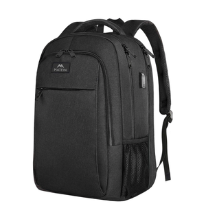 MATEIN Extra Large Backpack, 17 Inch Travel Laptop Backpack with USB Charging Port, Anti Theft TSA Friendly Business Work College Computer Backpack for Men Women, Black