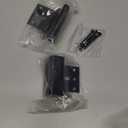 Home Security Door Reinforcement Lock for Front/Inward Swing Doors - Upgraded Reinforced 1200lbs Capacity, Night Kids Safety Metal Flip Deadbolt Latch (2Pack Black)