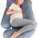 Amazon.com: Cute Castle Pregnancy Pillows, Soft U-Shape Maternity Pillow with Removable Cover - Full Body Pillows for Adults Sleeping - Pregnancy Must Haves - Jumbo 57 Inch - Grey : Baby