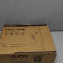 Modern LED Floor Lamp - Remote & Touch Control, 40W/2400LM Sky Torchiere Standing Lamp, Fully Dimmable, 3 Color Temperatures, Ideal for Living Room & Bedroom, Easy to Assemble (Large, Black)