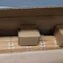 LazBlinds 100% Blackout No Drill Bamboo Roman Shades, Cordless Bamboo Blinds for Indoor Windows, Room Darkening Shades for Home & Patio, Thermal Insulated, Brown206, 35" W x 64" H