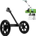 String Trimmer Wheel Attachment, 20" Adjustable Height String Trimmer Support Wheel w 0.98-1.34" Shaft Tube for Gas String Electric Brushcutter