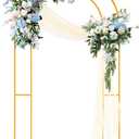 7.2FT Open Arch Stand Backdrop U Shaped Wedding Arch, 7.2x4 FT