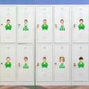 7 x 36 Pcs St. Patrick's Day Leprechaun Gnome Cutouts for Bulletin Board Decoration with Photo Space for DIY Photo Craft Shamrock Classroom Party Dcor (Leprechaun-W)