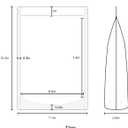 FireKylin 100 Pcs Resealable Bags,7.1" x 10.2" Matte Stand Up Zipper Bags for Packaging Products, Herbs, Snacks, Tea, Spices, Pet Food and Soaps