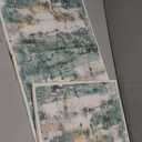 2 Pcs Area Rugs 18" x 30", Modern Abstract Machine Washable Large Sage Green Soft Rug,Welcome Mats Entryway Rug Doormats for Kitchen (Sage Green)