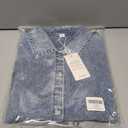 Denim Dress for Women 2026 Summer Casual Lace Trim Half Sleeve Blue Jean Dresses Button Down Shirt Dress Western Outfits