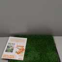 LOOBANI Dog Grass Pad with Tray - Dog Litter Box - Indoor Potty for Apartment and Patio Training - with 2 Packs Grass Pee Pads for Replacement, 1620 Inch