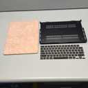 DTangLsm for MacBook Pro 14 inch Case 2026 M5, 2025 2024-2021 M4 M3 M2 M1 A3426 A3427 A3434 A3112 A3185 A3401 A2918 A2992 A2779 A2442 Pro Max, Textured Retro Leather Hard Case & Keyboard Cover, Pink